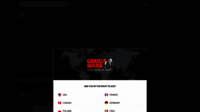 What Gorillawear.com website looked like in 2020 (4 years ago)