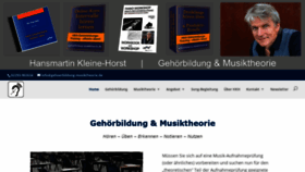 What Gehoerbildung-musiktheorie.de website looked like in 2020 (4 years ago)