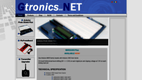 What Gtronics.net website looked like in 2020 (4 years ago)