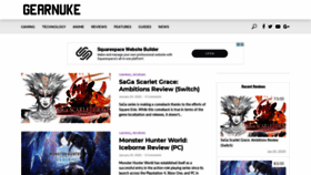 What Gearnuke.com website looked like in 2020 (4 years ago)