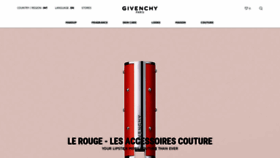 What Givenchybeauty.com website looked like in 2020 (4 years ago)