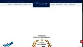What Gdgoenkauniversity.com website looked like in 2020 (5 years ago)