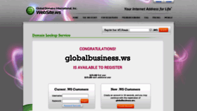 What Globalbusiness.ws website looked like in 2020 (4 years ago)