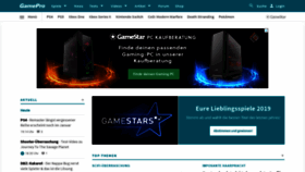 What Gamepro.de website looked like in 2020 (4 years ago)