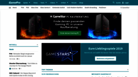 What Gamepro.de website looked like in 2020 (5 years ago)