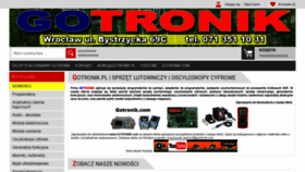 What Gotronik.pl website looked like in 2020 (4 years ago)