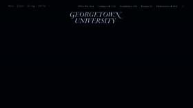 What Georgetown.edu website looked like in 2020 (4 years ago)