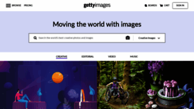 What Gettyimages.com website looked like in 2020 (4 years ago)