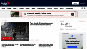 What Globalnews.ca website looked like in 2020 (4 years ago)