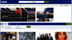 What Gmx.at website looked like in 2020 (5 years ago)