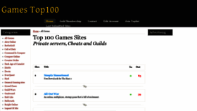 What Gamesites100.net website looked like in 2020 (4 years ago)