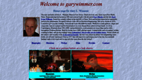 What Garywimmer.com website looked like in 2020 (4 years ago)