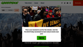 What Greenpeace.org website looked like in 2020 (4 years ago)