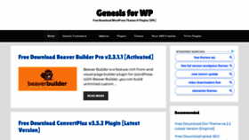 What Genesisforwp.com website looked like in 2020 (4 years ago)