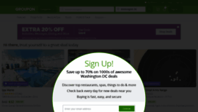 What Groupon.com website looked like in 2020 (4 years ago)