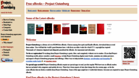 What Gutenberg.org website looked like in 2020 (4 years ago)