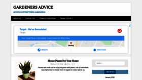 What Gardenersadvice.info website looked like in 2020 (4 years ago)