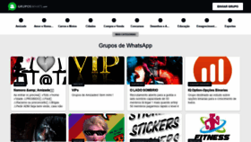 What Gruposwhats.app website looked like in 2020 (6 years ago)