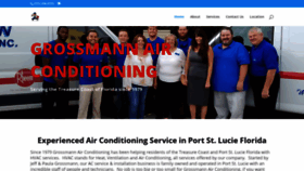 What Grossmannairconditioning.com website looked like in 2020 (4 years ago)