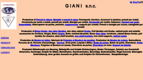What Giani.com website looked like in 2020 (4 years ago)