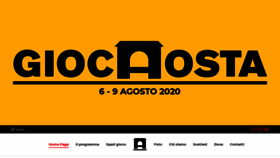 What Giocaosta.it website looked like in 2020 (4 years ago)
