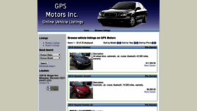 What Gpsmotors.com website looked like in 2020 (4 years ago)