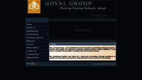 What Goyalgroupindia.in website looked like in 2020 (4 years ago)