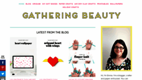 What Gatheringbeauty.com website looked like in 2020 (4 years ago)