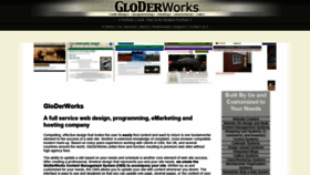 What Gloderworks.com website looked like in 2020 (4 years ago)