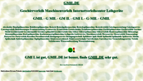 What Gmil.de website looked like in 2020 (4 years ago)