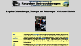 What Gebrauchtwagen-neuautos.de website looked like in 2020 (4 years ago)