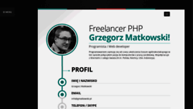 What Gmatkowski.pl website looked like in 2020 (4 years ago)