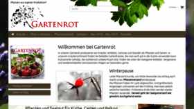 What Gartenrot.de website looked like in 2020 (4 years ago)
