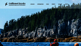 What Guillemot-kayaks.com website looked like in 2020 (4 years ago)