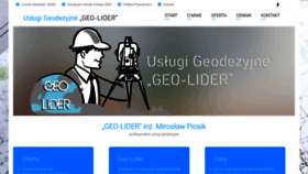 What Geolider.pl website looked like in 2020 (4 years ago)