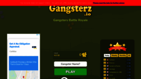 What Gangsterzz.io website looked like in 2020 (4 years ago)
