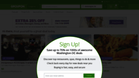 What Groupon.co website looked like in 2020 (4 years ago)