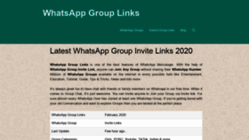 What Grouplinkswhatsapp.com website looked like in 2020 (4 years ago)