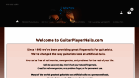 What Guitarplayernails.com website looked like in 2020 (4 years ago)