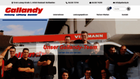 What Gallandy.de website looked like in 2020 (4 years ago)