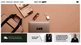 What Getmygift.se website looked like in 2020 (4 years ago)
