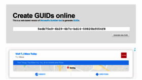 What Guidgen.com website looked like in 2020 (4 years ago)