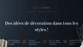 What Grenierdidees.fr website looked like in 2020 (4 years ago)