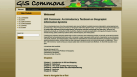 What Giscommons.org website looked like in 2020 (4 years ago)