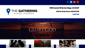 What Gatheringplacechurch.org website looked like in 2020 (4 years ago)