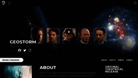 What Geostorm.movie website looked like in 2020 (4 years ago)