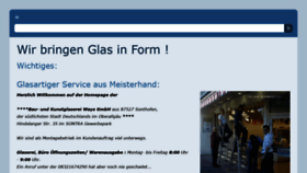What Glasereiways.com website looked like in 2020 (5 years ago)