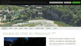What Gites-frigoulet.com website looked like in 2020 (4 years ago)