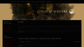 What Guildofwriters.org website looked like in 2020 (4 years ago)