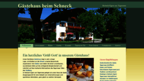 What Gaestehaus-beim-schneck.de website looked like in 2020 (4 years ago)